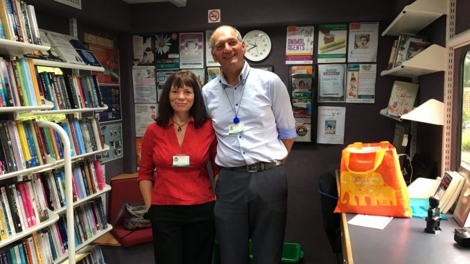 Cheerful Library Van Team